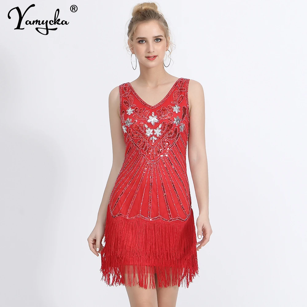 Sexy vintage mini black tassel sequin summer dress women evening  party dresses 2025 woman backless prom short dresses vestidos