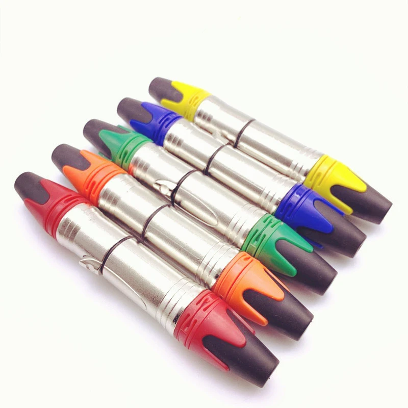 Màu Ngẫu Nhiên 1 Cái Chất Lượng Cao Nghề Nghiệp Âm Thanh 3Pin XLR Adapter Nữ/Nam 3-Cole Cắm Micro Cổng Kết Nối cắm MIC Adapter