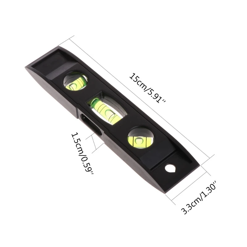 Alat Pengukur Tingkat Torpedo Magnetik 15Cm Level 3Bubble Level