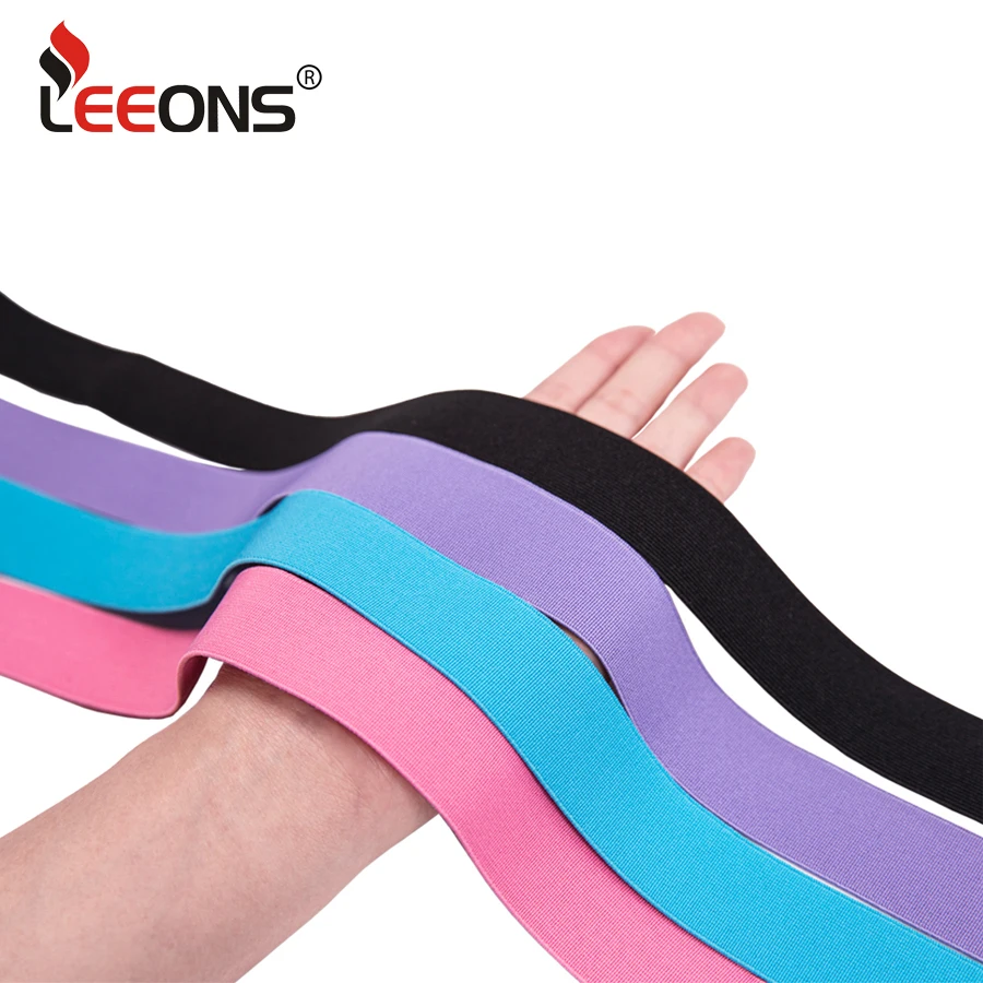 Leeons Hair Wrap Edges 1Pcs/3Pcs Lot High Elastic Bands For Hair Wig Accessories Adjustable Black Pink Blue Elastic Hair Band