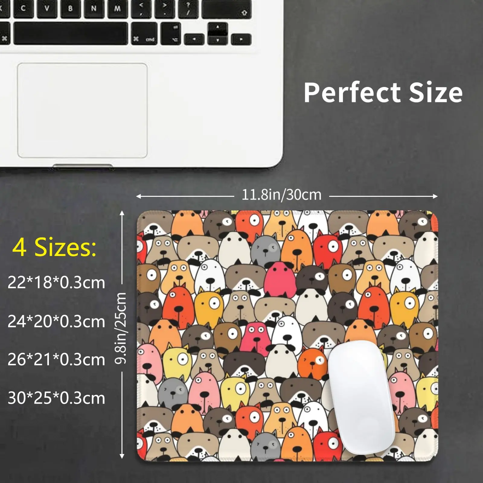 Dog Cartoon | Cute Animals Beanie Mouse Pad 817 Animals Anime Dog Cute Quarantine