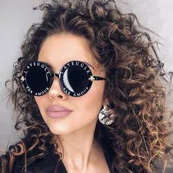 SKYWAY Fashion Alphabet Bee Sunglasses Hot Selling Vintage Round Women Men Unisex UV400 PC Sun Glasses