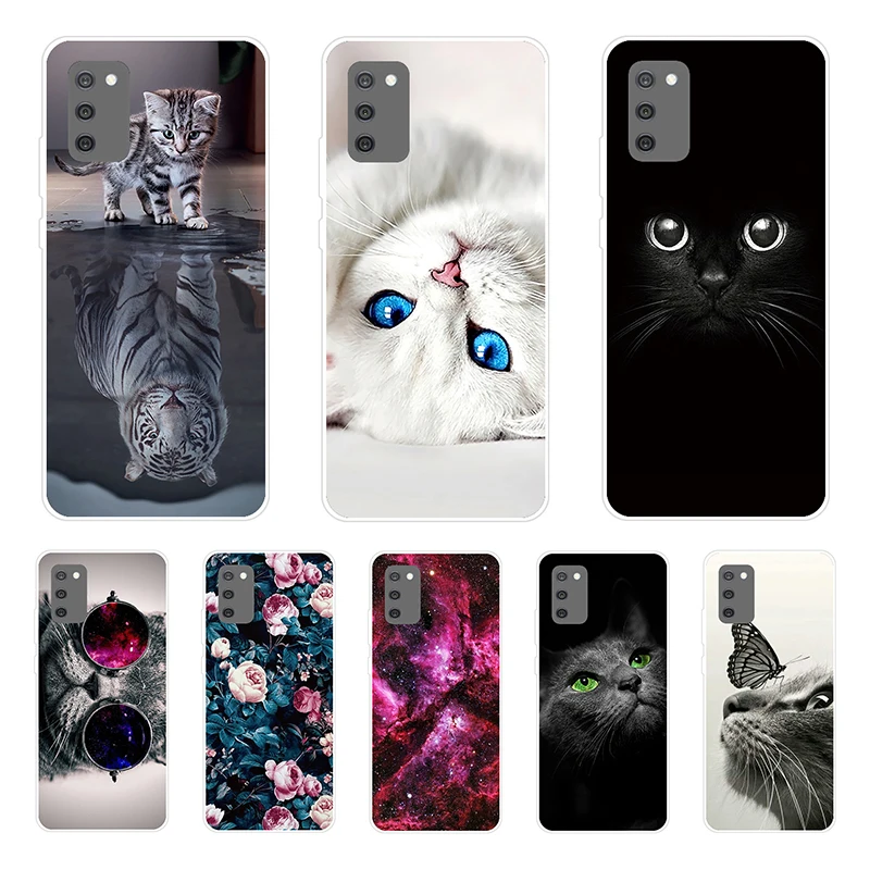 For Samsung Galaxy A02S Case Silicone Soft TPU Back Cover For Samsung A02 A 02S Phone Case Galaxy A02S M02S Cases Cute Cartoon