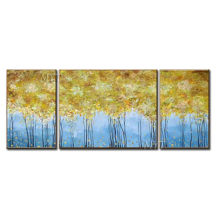 Maple Leaves In Autumn Oil Paintings Unique Modern Abstract Pop Oil Painting For Living Room Decoration 100% Handpainted Unframe