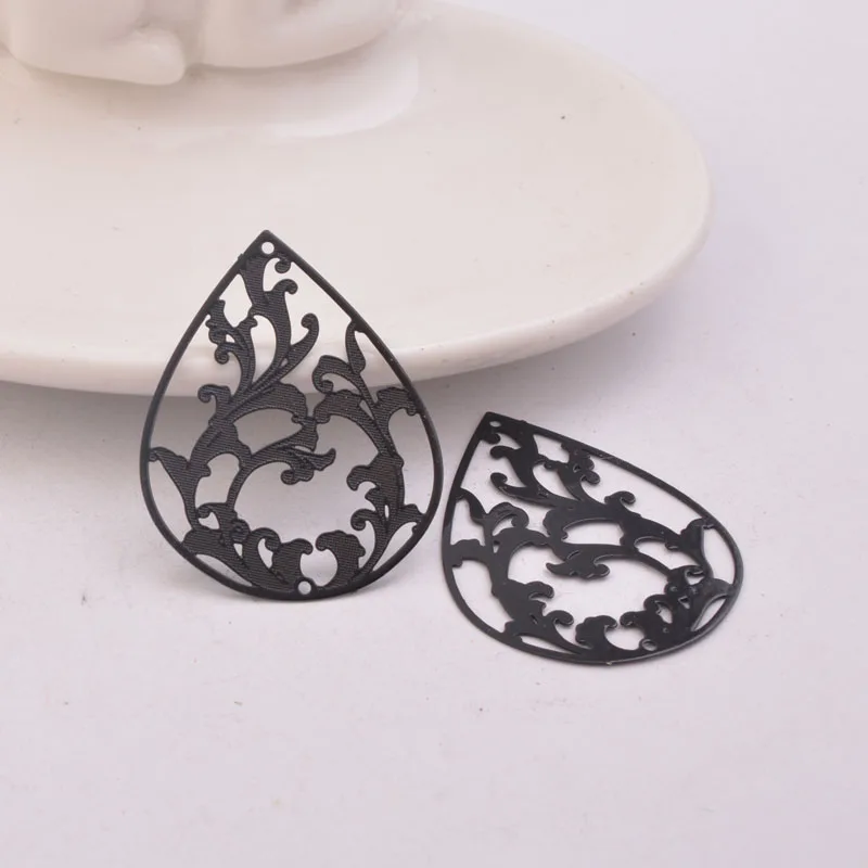 30 Stück AB1496 30*38mm Große Ovale Anhänger Ohrring-Zubehör DIY Schmuckkomponenten – Detail 10