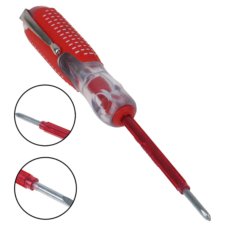 1PCS 100-220V di Tensione Indicatore di Croce e Cacciavite a taglio di Test Elettrico Strumento Penna Calda