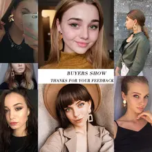 Big Geometric Drop Earrings for Women #2