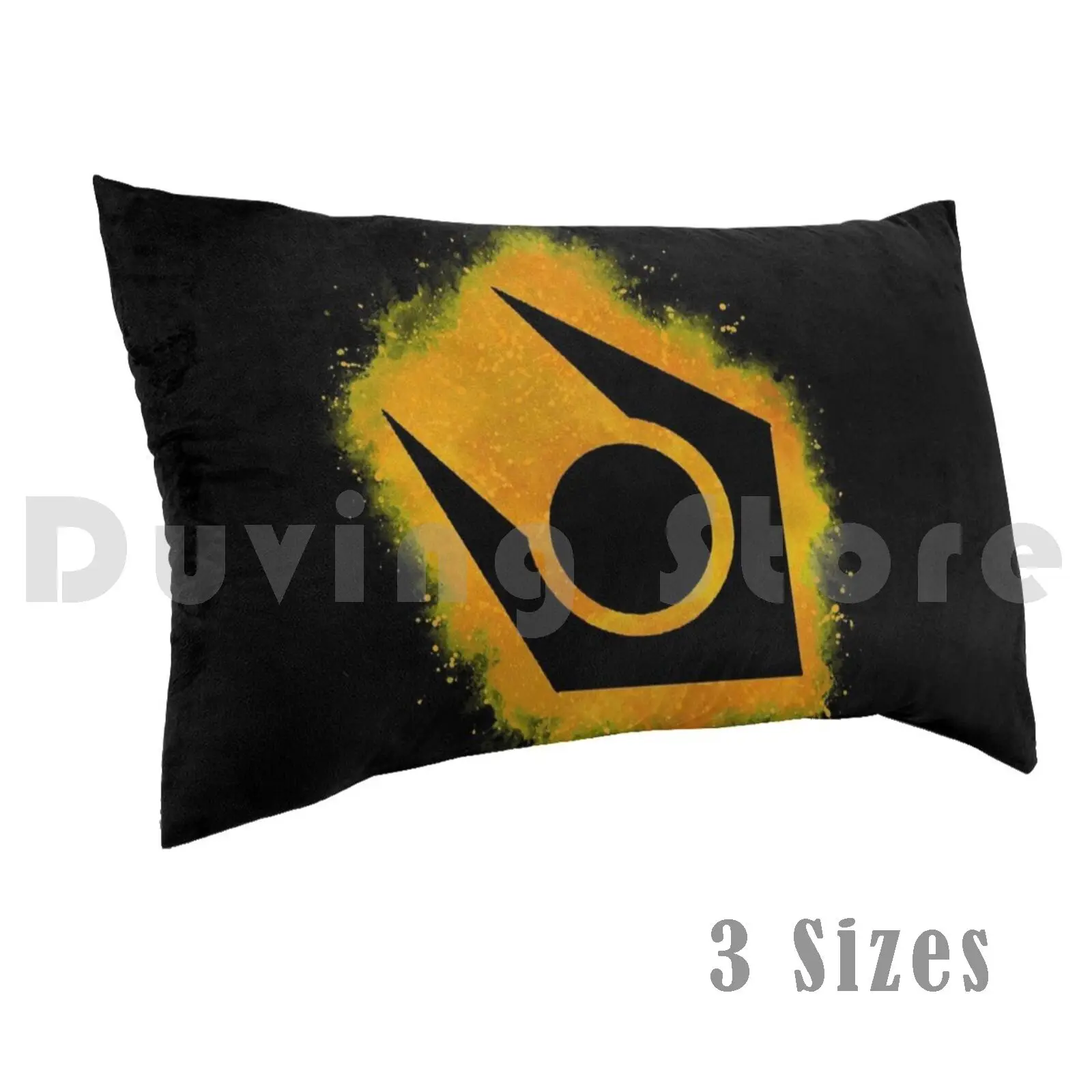 Half Life Combine Watercolor Explosion Pillow Case DIY 50*70 Half Life Combine Video Game Splat Orange