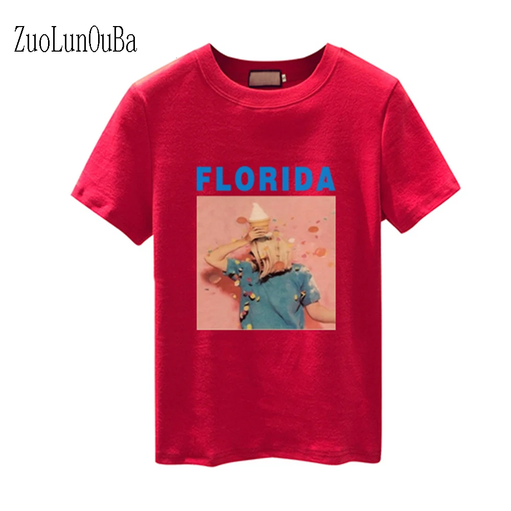 

Zuolunouba Summer New Round Neck Women T-shirt Was Thin Korean Casual Cartoon Printing Wild Loose Harajuku Sweet Ladies Tops