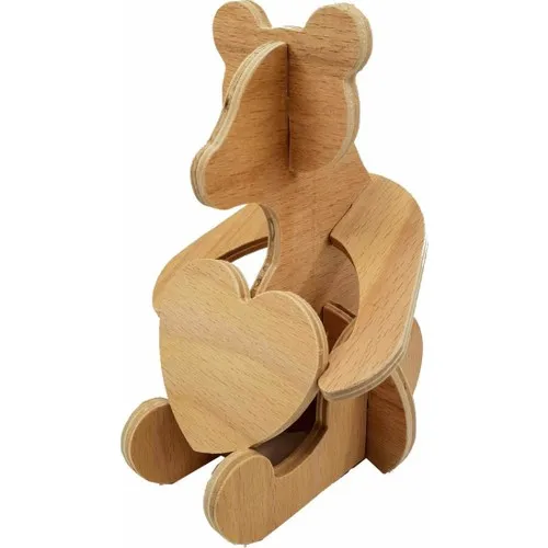 Flytoys Wooden Puzzle Teddy Bear