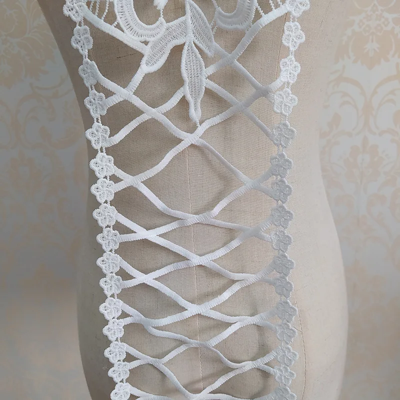 Accessoires en dentelle pour robe de mariée, dos creux, fleur UR, vêtements de bricolage