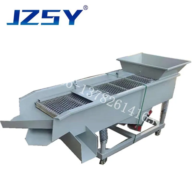 electric linear type screw vibration sieving machine straight line type bolt cap screw screening machine/linear vibrating screen