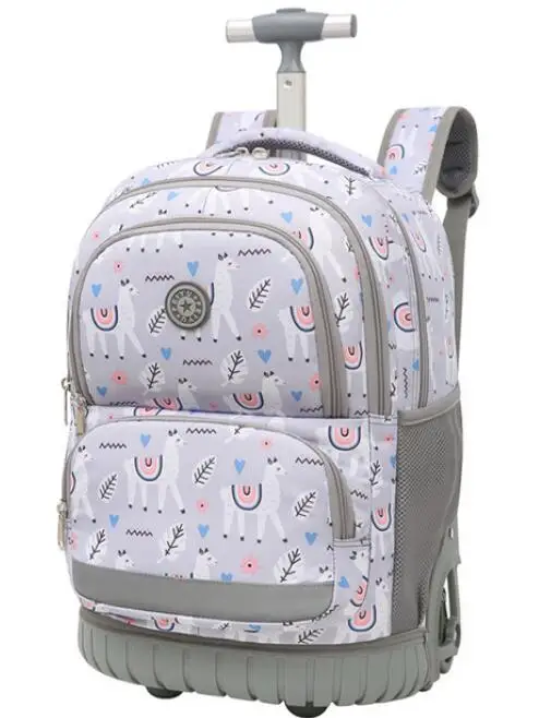 18 Inch School Trolley Bags for kids Rolling Luggage backpack for girls Travel Trolley Bags boy's Wheeled Backpack for school