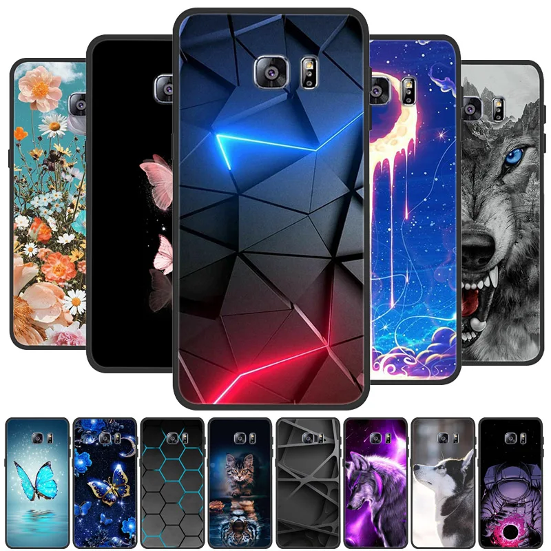 For Samsung Galaxy S6 Edge Silicone Case Cute Pattern Soft TPU Case For Samsung Galaxy S6 S 6 Edge S7 edge Cover Bumper Coque