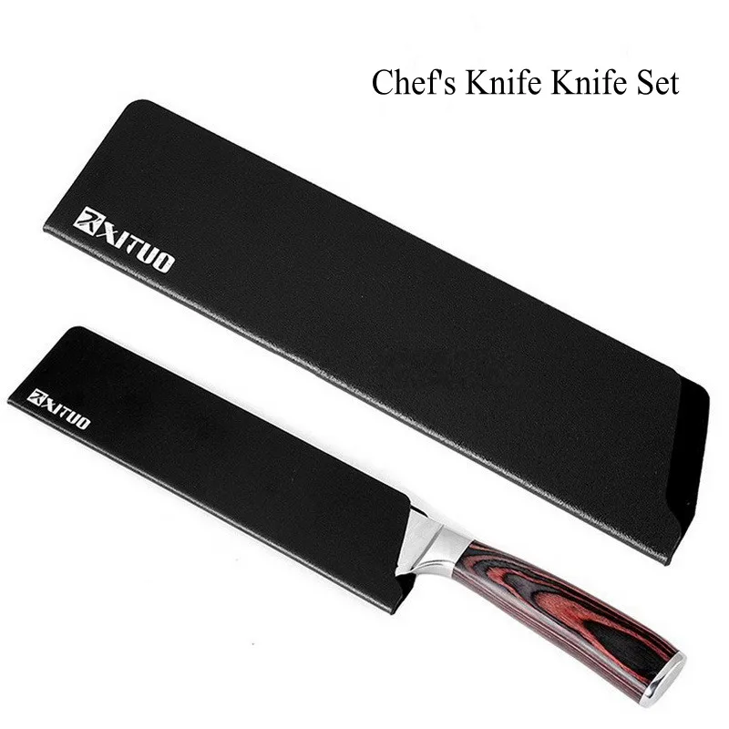 

Knife Sets Universal Kitchen Knife Outdoor Flannel Kitchen Knife Sleeve Fruit Knife Straight Blade Tool Protective Cover