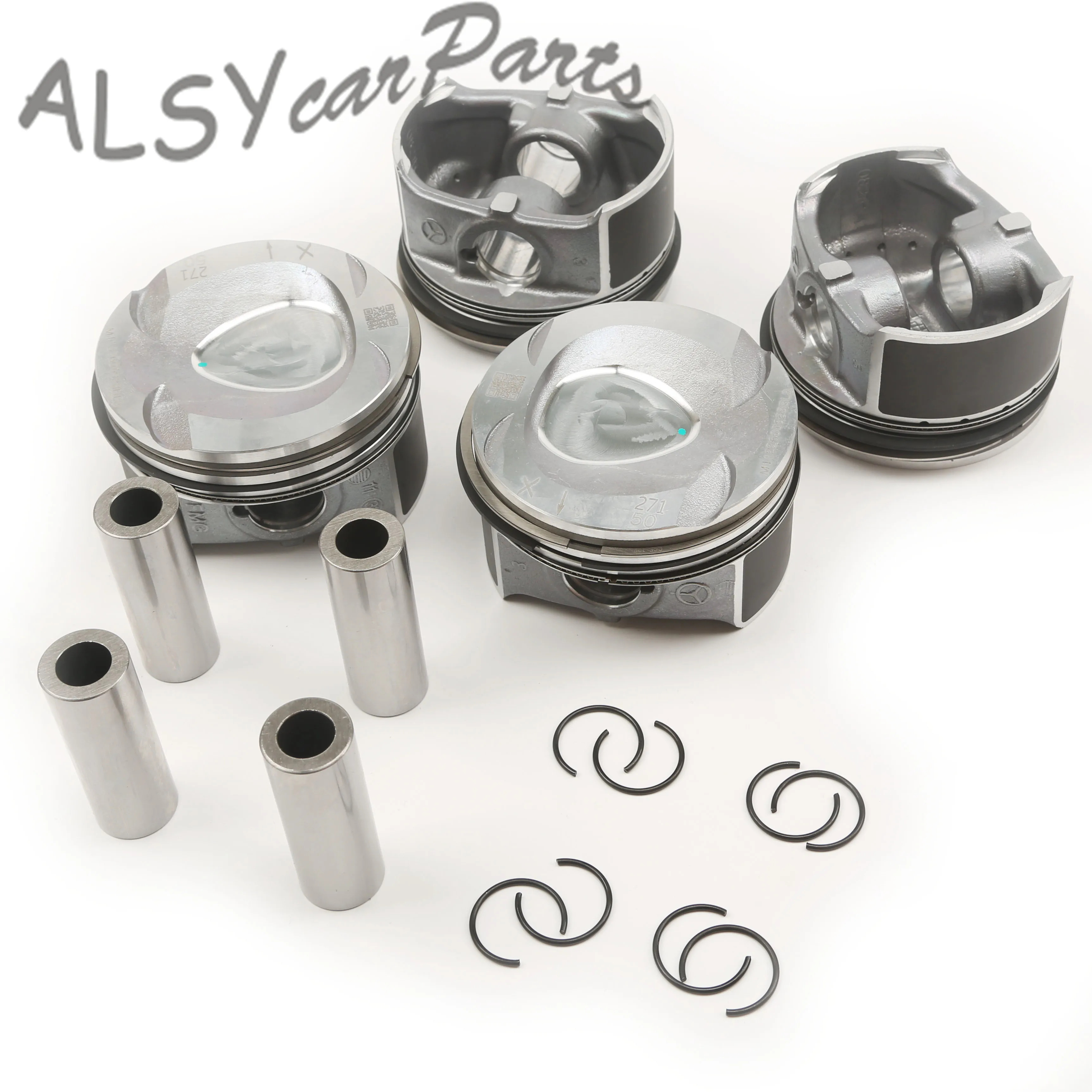 

271 030 50 17 82MM 20MM Pistons & Rings Kit For For Benz S204 C 200 CGI W212 E 200 CGI A207 C207 R172 SLK 200 M271.860 1.8T L4