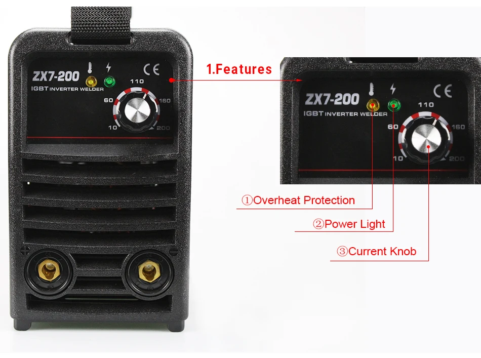 Free shipping For 3.2MM Welding Electrode Inverter DC IGBT  Welding Machine Welding Equipment Welder