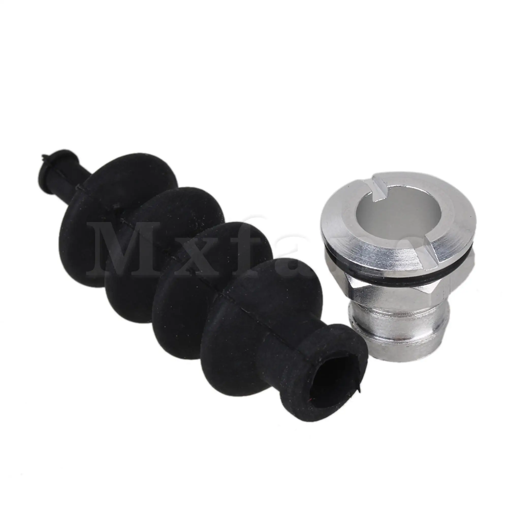 2Pcs Black Rubber Waterproof Push Rod Seal Bellow 42mm for RC Boat