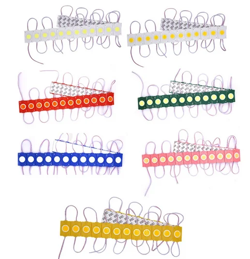 2.4W injection COB LED Modules light DC12V advertising light Red Green blue yellow warm white IP65 LED Modules Waterproof