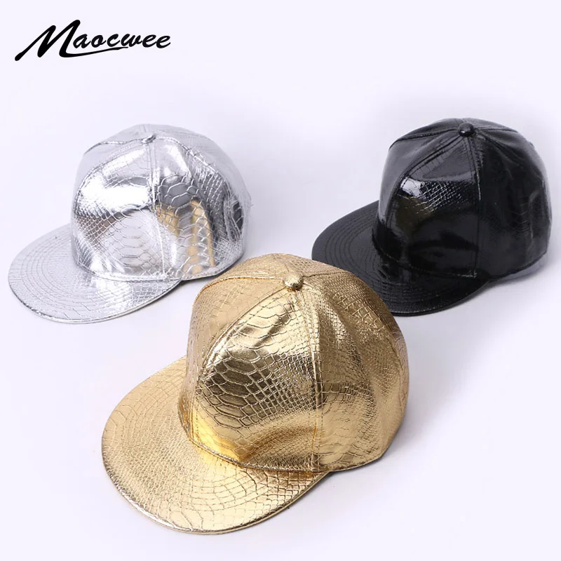 Spring Autumn Fashion Baseball Cap For Women And Men Summer Solid Color Sun Hat Unisex Golden Silver Baseball Caps Hip-hop Hats