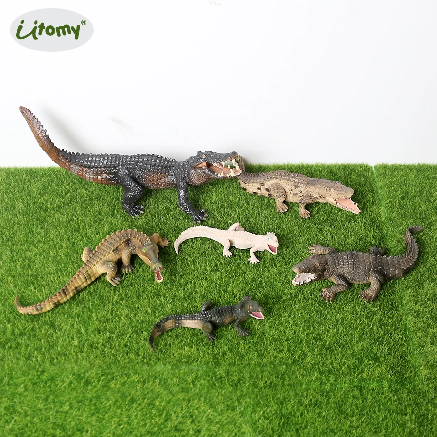 

Simulation Plastic Wild Savage Sarcosuchus,caiman,Boar Croc,Crocodile Action Figures Educational Collection Toys For Kids