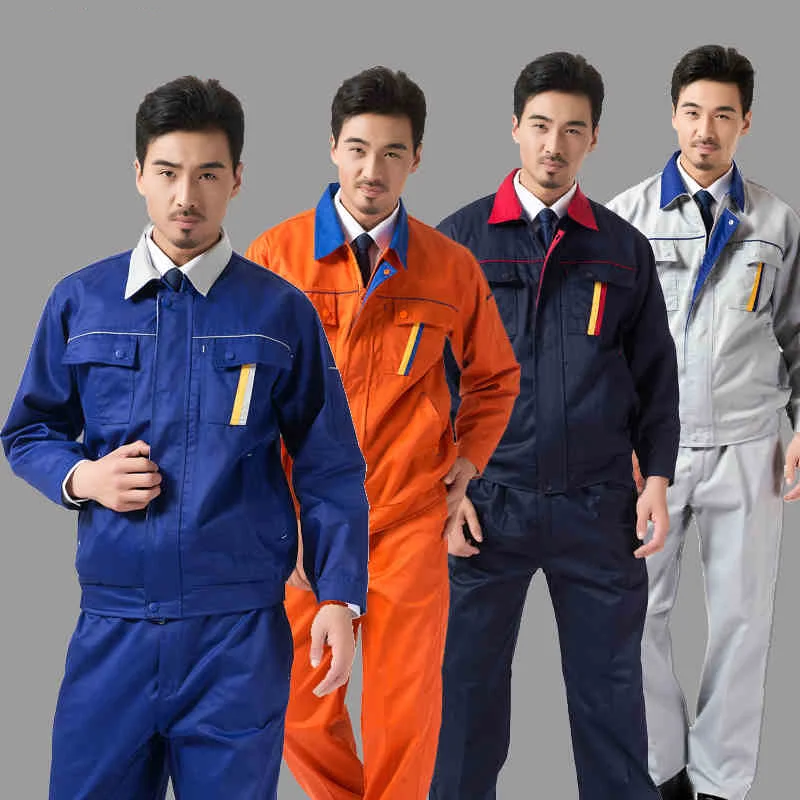 

Work Clothing For Men Wear-Resistant Electric Tooling Auto Factory Working Suits Car Repair Workshop Mechanic Coverall Uniforms