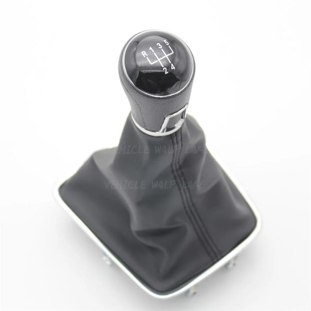 For VW Tiguan 5N 2007 2008 2009 2010 2011 Car 5/6 Speed Car Gear Stick Level Shift Knob With PU Leather Boot