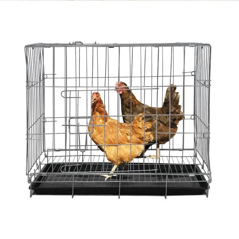 

Hen House Poultry Cage Iron Large Chicken Coop Household Folding Pet Hutch Garden Backyard Poultry Cage For Hens Duck Goose