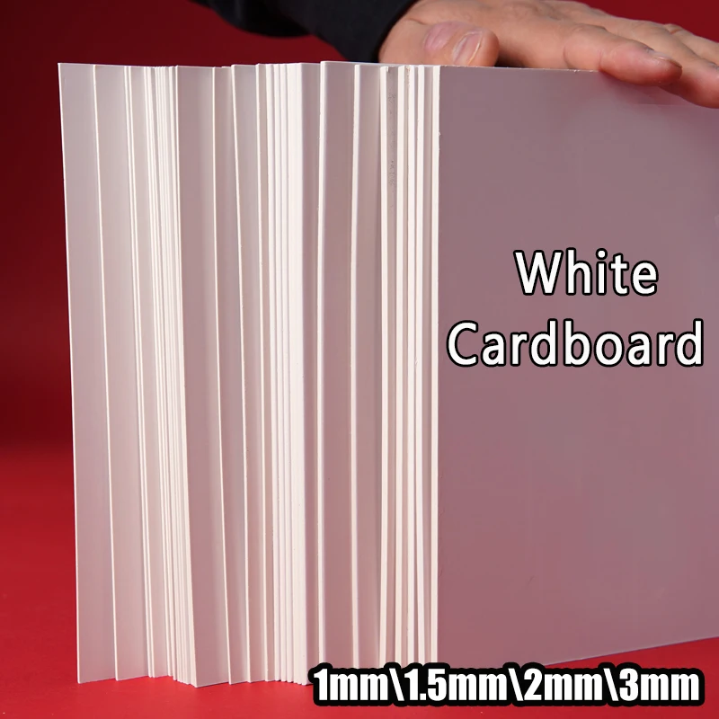 A4 A3 White Thicked Kraft Paper DIY Handmake Card Making Craft Paper Thick Paperboard Cardboard 1 2 3MM Chipboard backing board