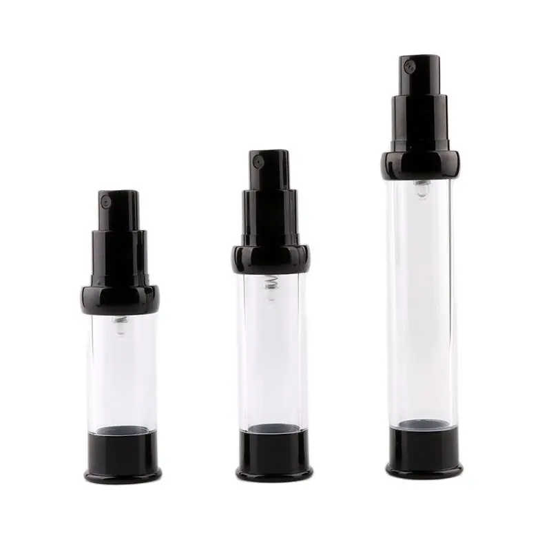 

Empty 15ml 20ml 30ml Airless Pump Vacuum Container Plastic Fine Mist Spray Bottle Makeup Packaging Lotion Cream Bottles 20pcs