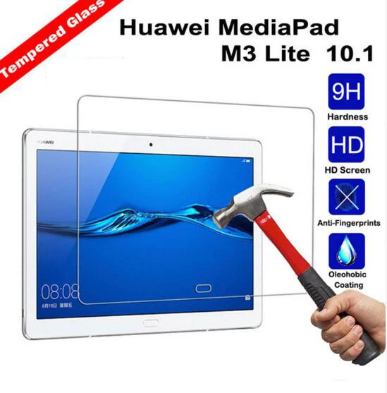 

Tempered Glass Screen Protector Film for Huawei MediaPad M3 Lite 10 10.1 inch BAH-W09 BAH-AL00