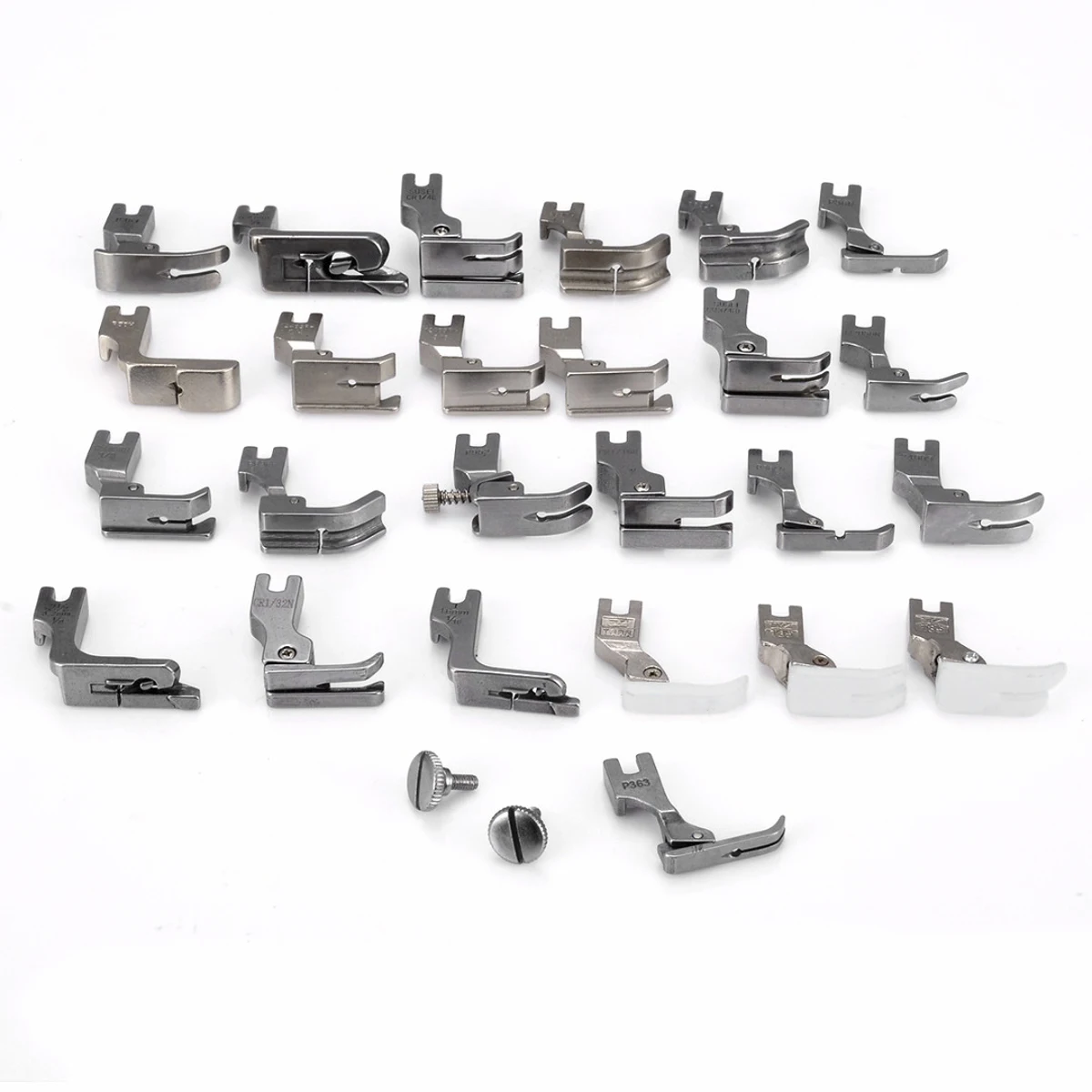 

Sewing Machine Supplies Practical 25Pcs Presser Foot Feet Kit Set DIY For Single Needle Lockstitch Industrial Sewing Machine