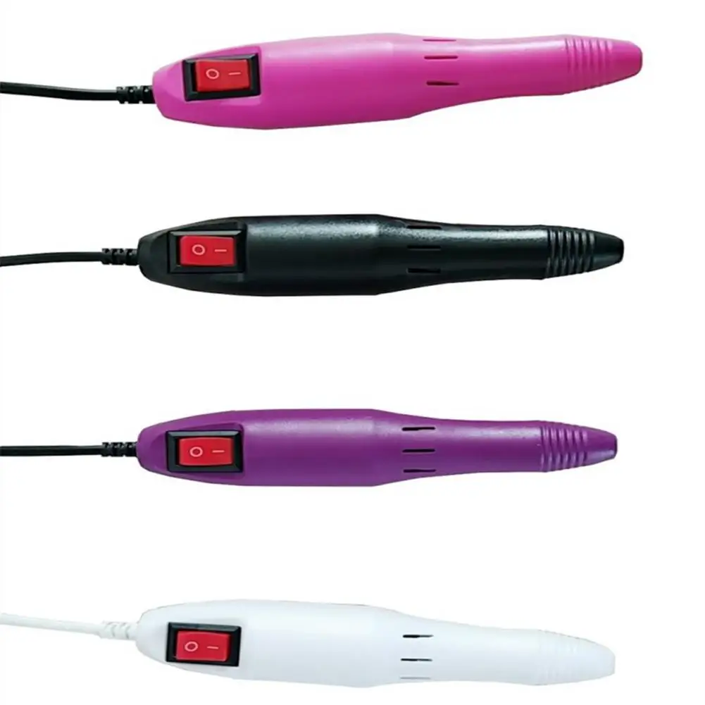 20000RPM Electric Nail Drill Handle Pen Handpiece for Manicure Grinding Drill Engraver Pen for Milling Polishing Nail Art Tools