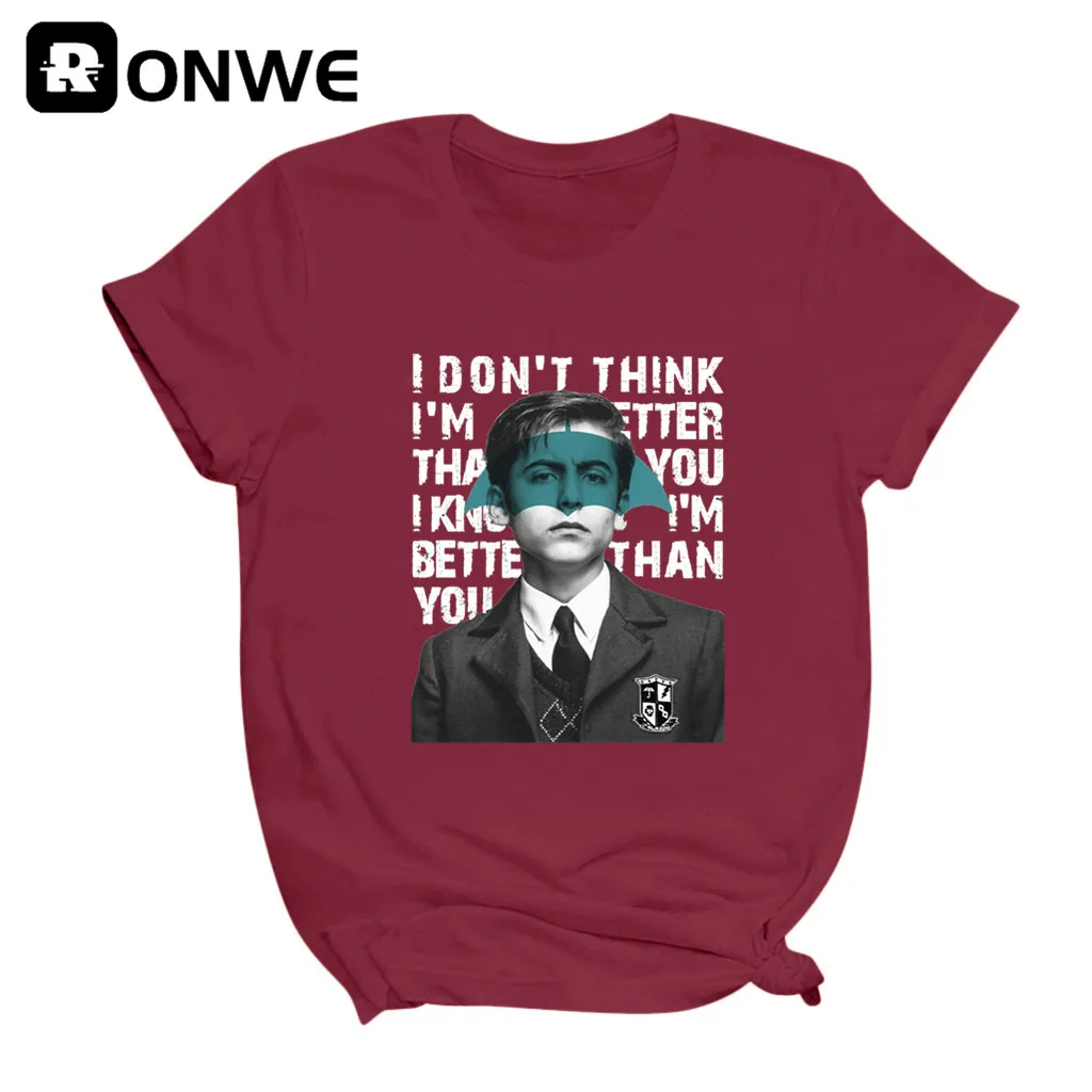 The Umbrella Academy Cha-Cha Diego Vanya Luther Women T Shirts Gril Short Sleeve Casual Tops Tee Female Streetwear,Drop Ship