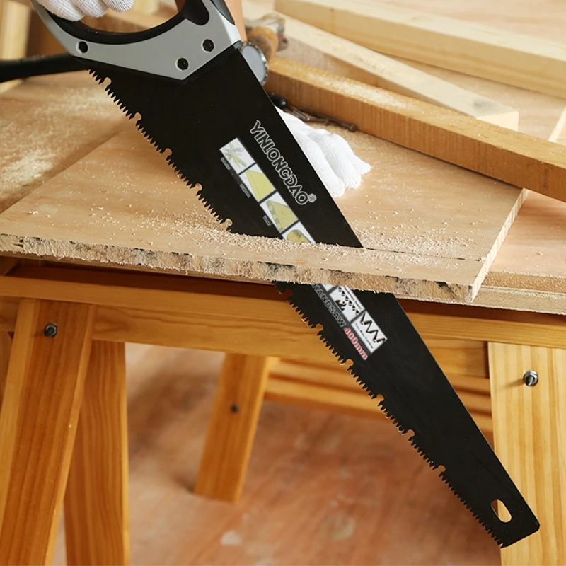 DTBD Heavy Duty Extra Long Blade Hand Saw สำหรับไม้ Camping, DIY ไม้เลื่อย Hard ฟันเลื่อยพับสวนเครื่องมือ