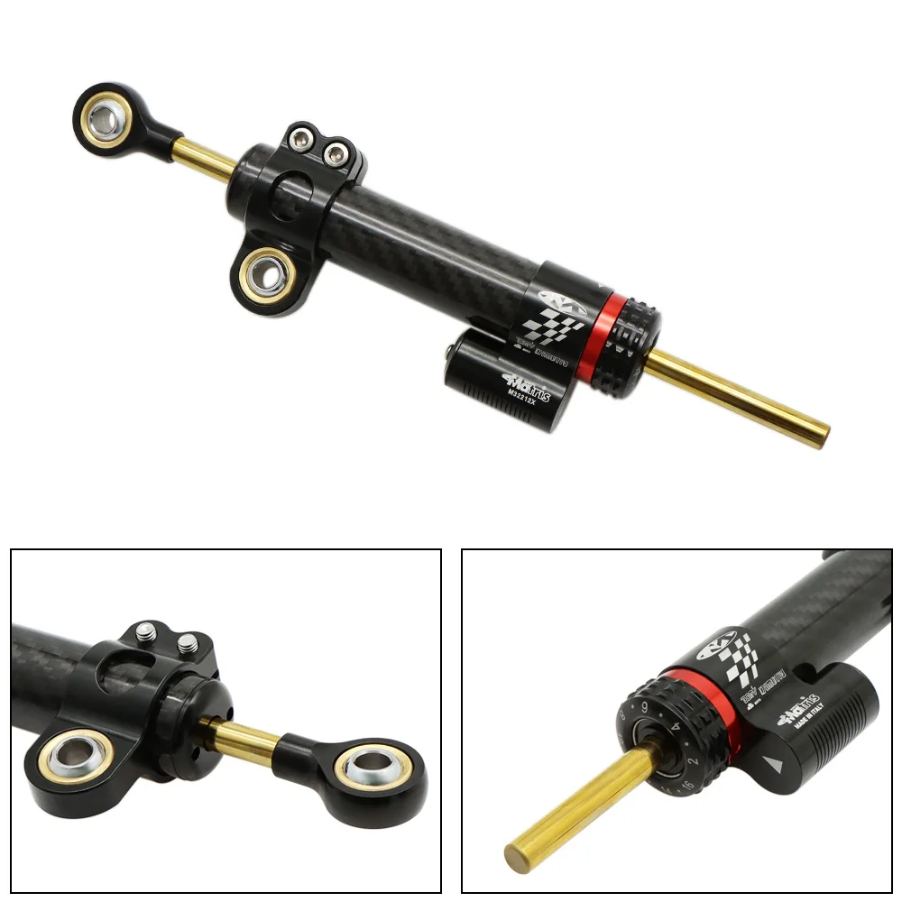 لكاواساكي نينجا 400 300 250 هوندا CB650F ياماها R1 YZF-R3 R25 الراسم العالمي DIMOTIV ماتريس قابل للتعديل التوجيه المثبط #4