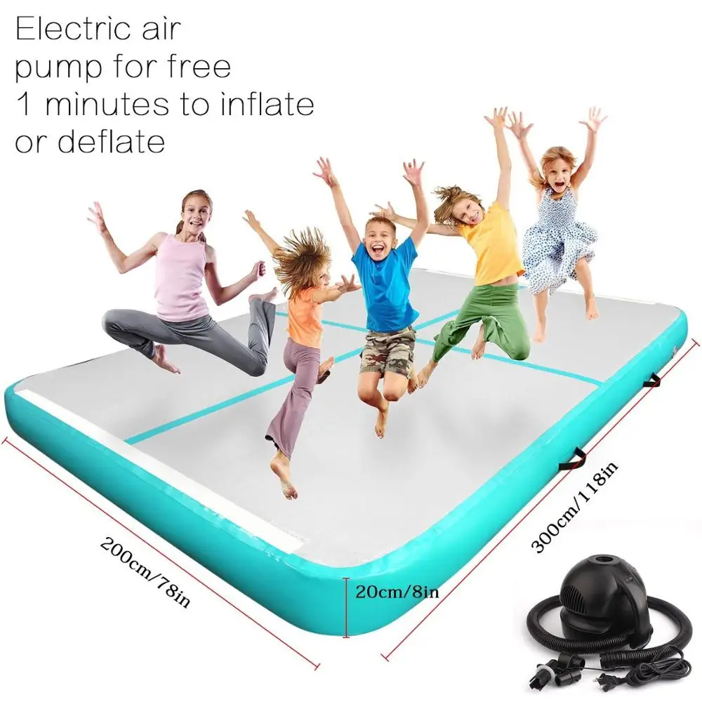 

Free Shipping 3x2x0.2m Inflatable Gymnastics Mattress Gym Tumble Airtrack Floor Tumbling Air Track For Sale