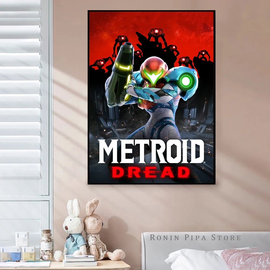 

Metroid Dread Game Poster Art Print Canvas Painting Wall Pictures Living Room Home Decor (No Frame)