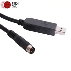 PLC programming Cable 1761-cbl-pm02 USB DB9 to 8 Din RS232 Serial Cable for Allen Bradley PLC 1000 1100 1200 1400 1500 Series