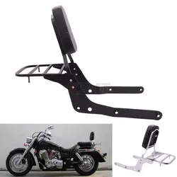 Motorcycle Backrest Sissy Bar Luggage Rack For Honda Shadow Aero 750 VT750 VT750C 2004-2022