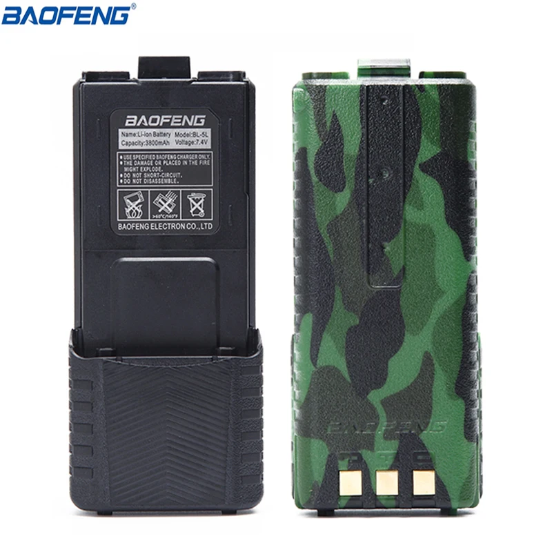 Baofeng-Batería de alta capacidad para walkie-talkie, Cable de carga USB para Radio UV-5R, UV-5R, UV-5RE, 7,4 V, 3800mAh