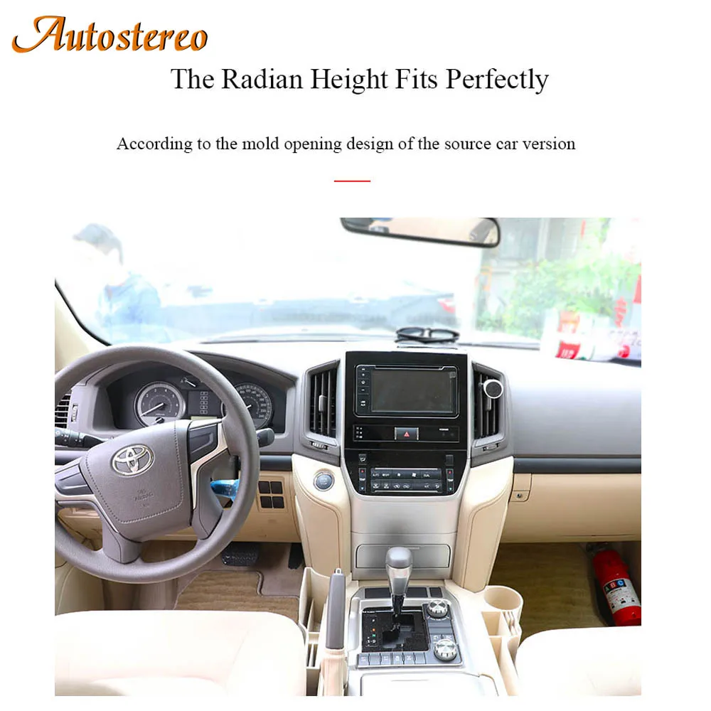Aftermarket Dashboard For TOYOTA LAND CRUISER LC200 2008-2020 VX GX VXS Android Tesla Style Multimedia Player Radio Head Unit