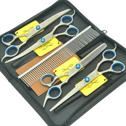 Cheaper 7.0 Inch 4Pcs/Set JP440C Jason Pet Grooming Scissors Silver Dog Shears Big Straight &Thinning&Curved Scissors B0005D