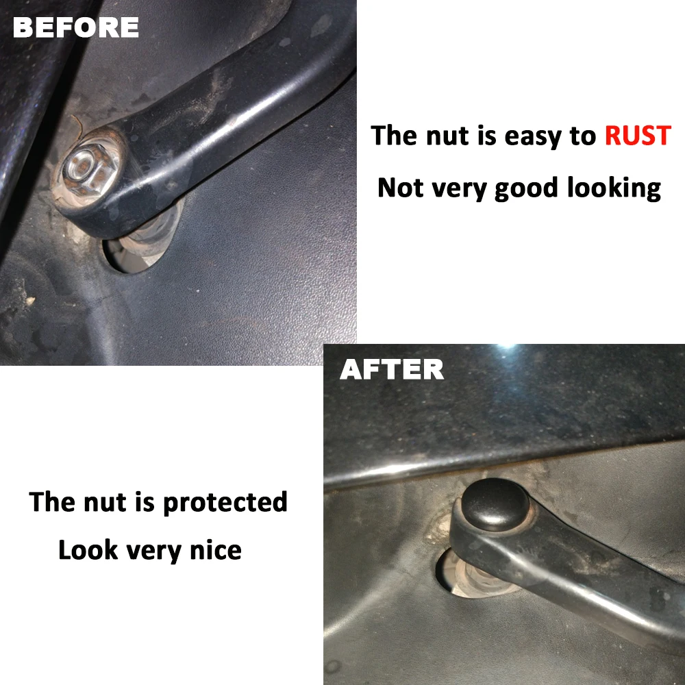 2X Car Front Windscreen Wiper Arm Nut Cap Bolt Cover For VW Passat B5 B6 B7 Golf MK4 MK5 MK6 MK7 Polo Jetta Tiguan