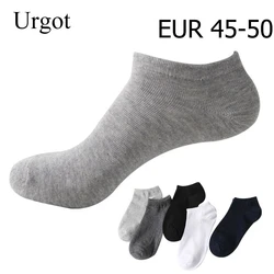 Urgot-Men's Cotton Ankle Socks, Negócios, Clássicos, Grandes, Grandes, Plus Size, 45,46,49,50, 5 Pares, 10 Pcs