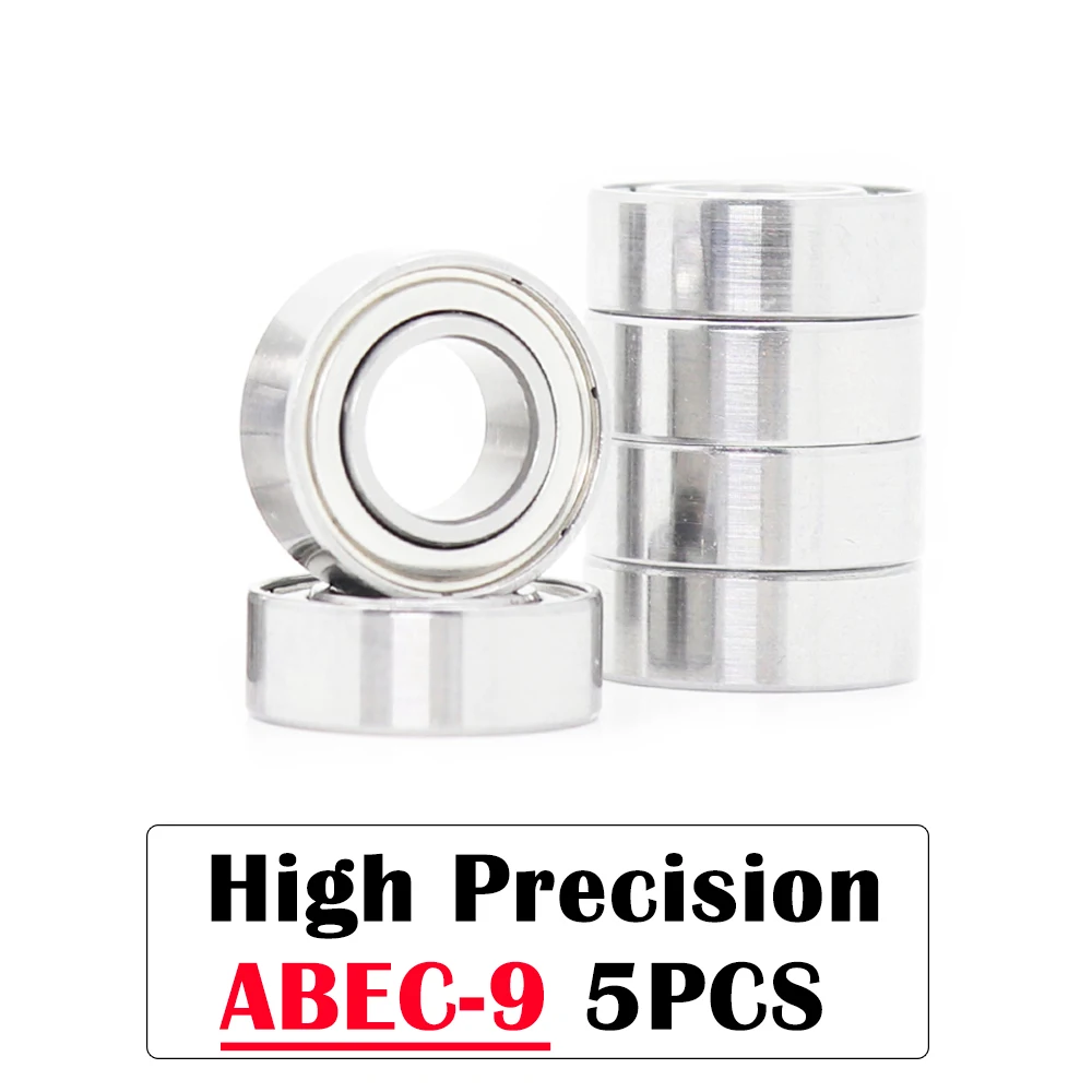 687ZZ Bearing 7*14*5 mm ( 5 PCS ) ABEC-9 Miniature 687 Z ZZ High Precision 687z Ball Bearings