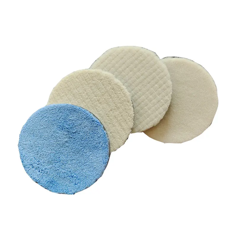 4-piece set 5 inch wool polishing wheel grinding disc car polishing machine pad accessories