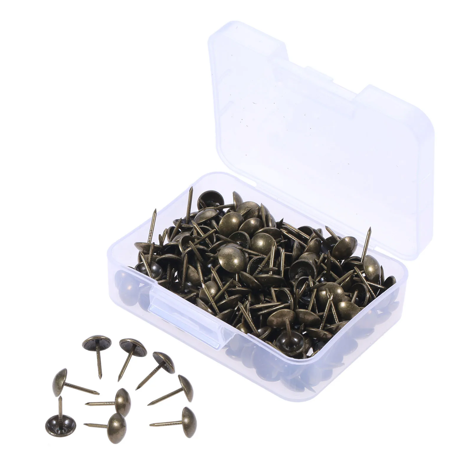 300pcs Upholstery Nail Jewelry Wood Box Furniture Tack Stud Pushpin Doornail Upholstery Pins Craft 11*17mm