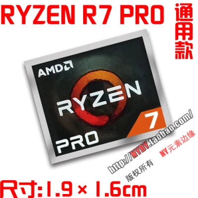 Original AMD FX A10 A8 Ryzen Ryzen R7 R5 R3 CPU computer sticker notebook label
