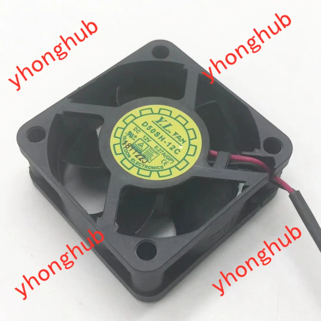 

Yate Loon D50SH-12C Server Cooling Fan DC 12V 0.27A 50x50x20mm 2-Wire